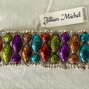 Jillian Michél Multicolor Stretch Bracelet Boho Chic Jewelry